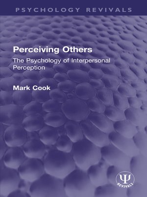 cover image of Perceiving Others